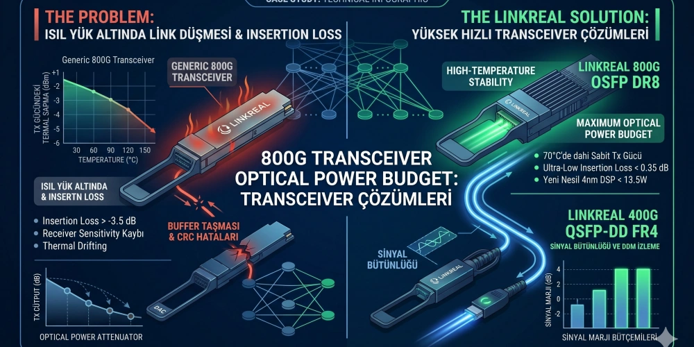 400G ve 800G Transceiver Dünyasında Optik Güç Bütçesi