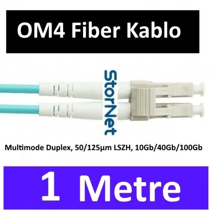 1 Metre OM4 Patch Kablo LC to LC 10G/25G/40G/100G