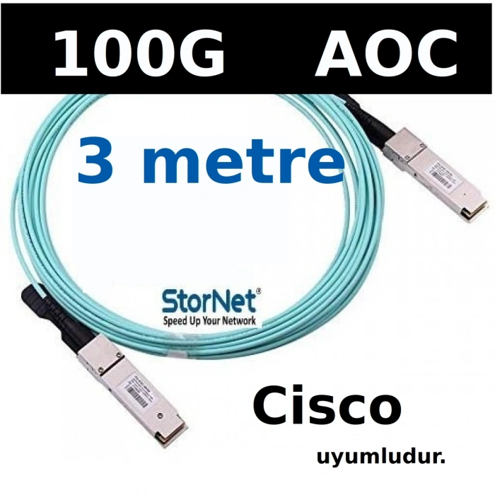 100G QSFP28 AOC Kablo - 3 Metre Cisco code