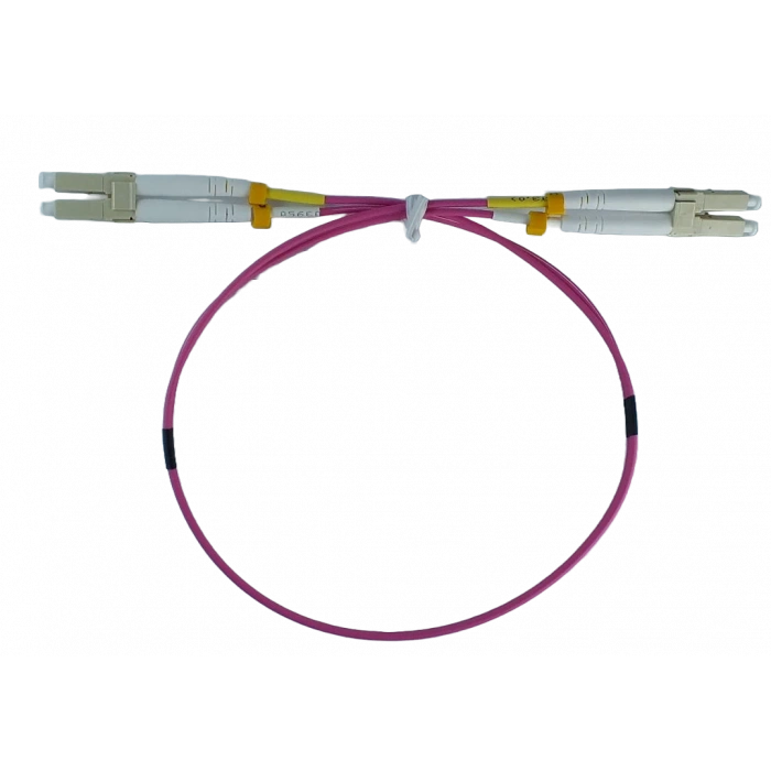 50 cm OM4 Fiber Patch Kablo LC-LC | 10GbE 25GbE 40GbE 100GbE LSZH | LinkREAL