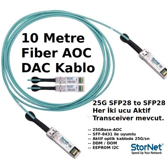 10 Metre AOC 25G Kablo Cisco code | StorNET