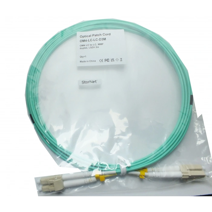 3 Metre OM4 Fiber Patch Kablo LC-LC | 10G 25G 40G 100G LSZH | LinkREAL