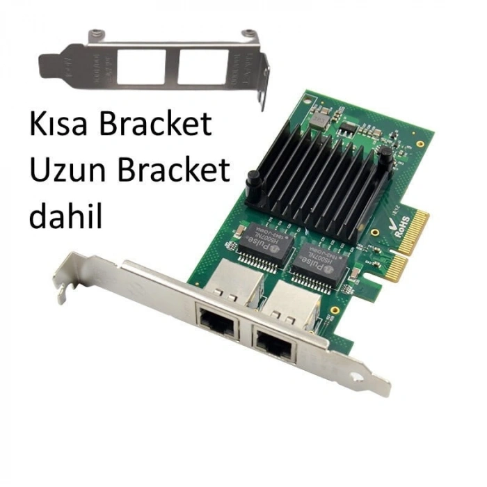 intel i350-T2 X4 Dual Port 1 GbE RJ45 Ethernet Kart | StorNET