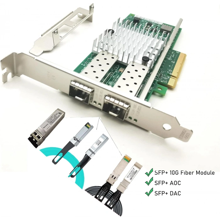 X520-DA2 intel Chip Dual Port SFP+ 10G Ethernet Kart | StorNET