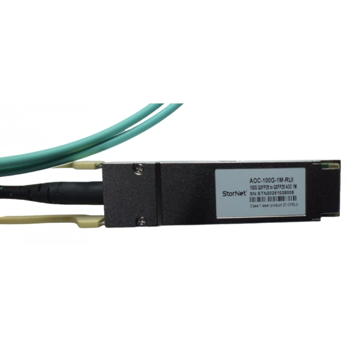Cisco MSA Uyumlu 100G QSFP28 AOC Aktif Optik Kablo - 1 Metre