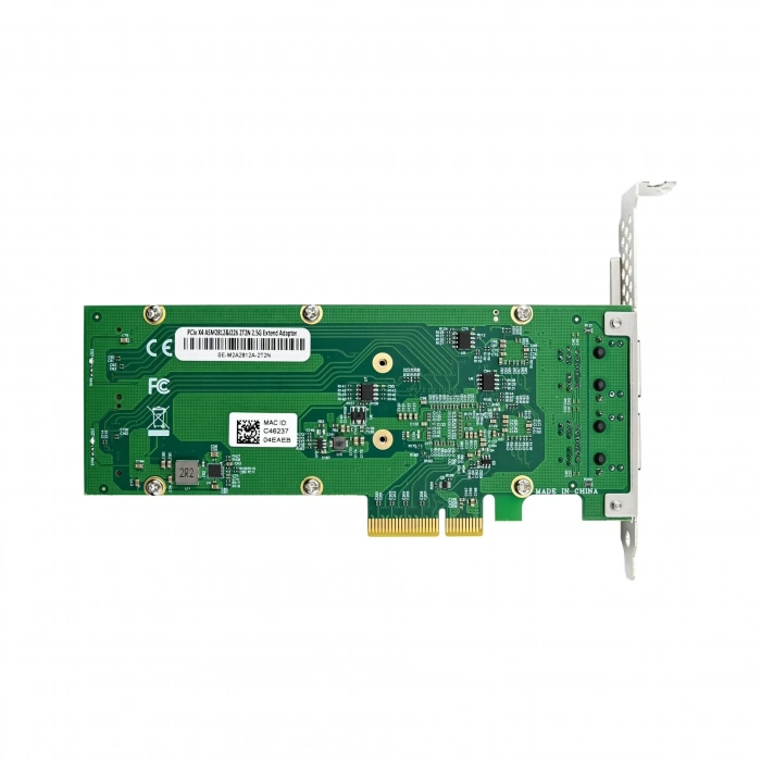 Ethernet +M2 Kart PCIe 3.0 ×4 ASM2812 & I226 2N2T Chipset: ASM2812 + I226