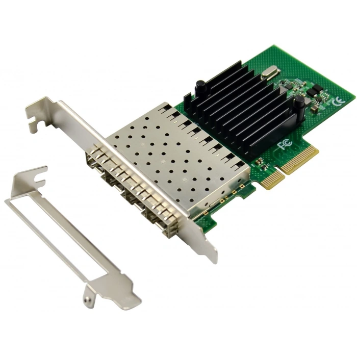 intel I350-F4 ChipSet 4 Port 1G X4 Fiber Ethernet Kart |StorNET marka