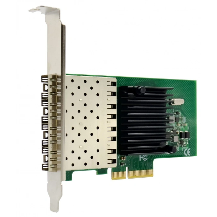 intel I350-F4 ChipSet 4 Port 1G X4 Fiber Ethernet Kart |StorNET marka