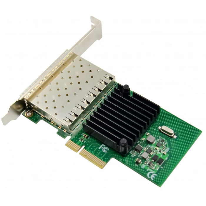 intel I350-F4 ChipSet 4 Port 1G X4 Fiber Ethernet Kart |StorNET marka
