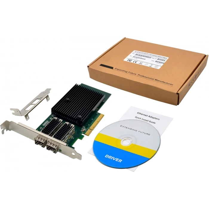 intel X710-DA2 PCIe 3.0 x8 Dual-10G SFP+ Fiber Ethernet Kart | StorNET
