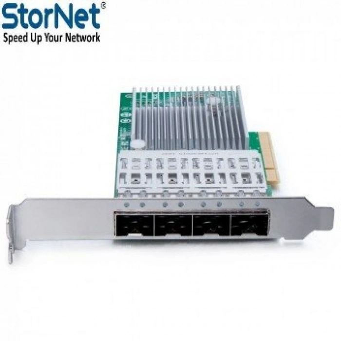 Intel X710-DA4 4 Port 10GbE SFP+ PCIe 3.0 x8 Ethernet Kartı | StorNET