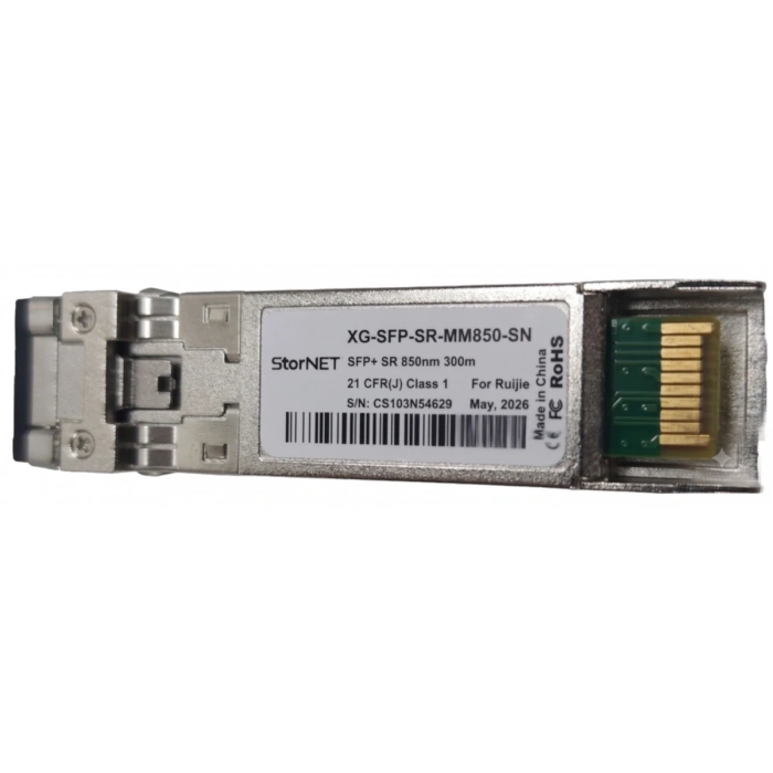 Ruijie XG-SFP-SR-MM850 code 10GbE SFP+ SR 850nm 300m LC MMF DDM Transceiver