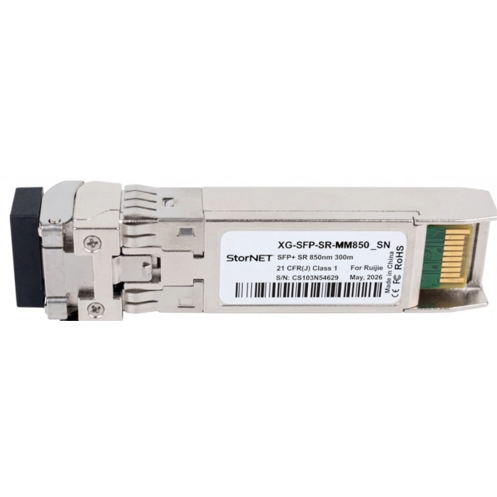 Ruijie XG-SFP-SR-MM850 code 10GbE SFP+ SR 850nm 300m LC MMF DDM Transceiver