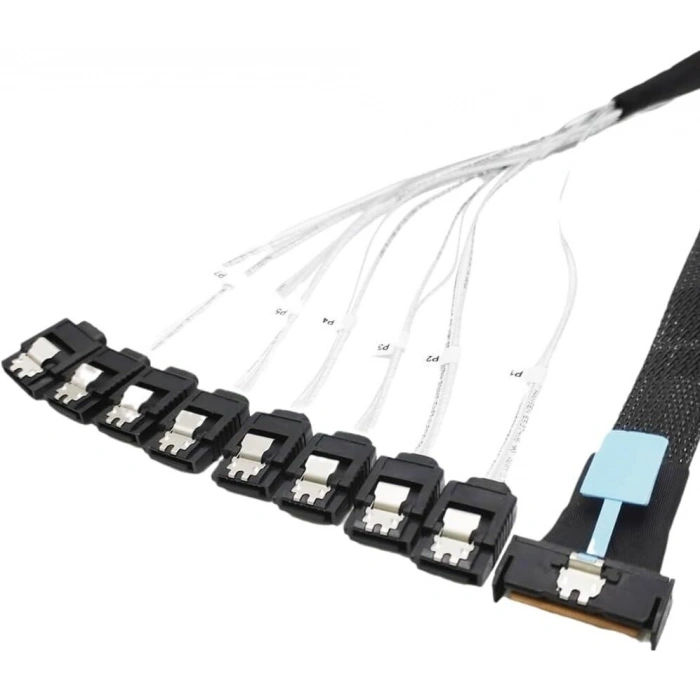 SAS SFF-8654 8I - 8X SATA 7P Kablo 50Cm
