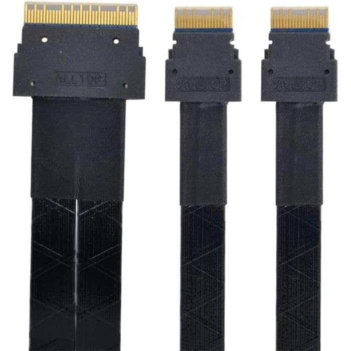 SFF-8654 8i 74pin Dual SFF-8654 4i 38Pin Kablo 40cm