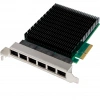 PCIe x4 I350-T6 Six- 1GbE RJ45 Copper Server NIC Chipset: Intel I350AM4 & I350AM2