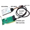U.2 NVMe PCIe SSD Kablo | SFF-8639 → Mini-SAS HD SFF-8643 | Uzunluk:80cm