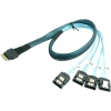 SFF‑8654 (x4) to 4 adet Sata kablo 50cm