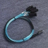 SFF‑8654 (x4) to 4 adet Sata kablo 50cm