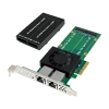 Ethernet +M2 Kart PCIe 3.0 ×4 ASM2812 & I226 2N2T Chipset: ASM2812 + I226
