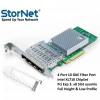 Intel X710-DA4 4 Port 10GbE SFP+ PCIe 3.0 x8 Ethernet Kartı | StorNET