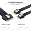 SFF-8654 8i 74pin Dual SFF-8654 4i 38Pin Kablo 40cm