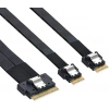 SFF-8654 8i 74pin Dual SFF-8654 4i 38Pin Kablo 40cm