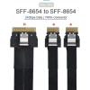 SFF-8654 8i 74pin Dual SFF-8654 4i 38Pin Kablo 40cm