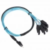 SFF-8654 to 4x SATA Kablo 50cm 12Gb/s SlimSAS 8i | LinkREAL