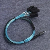 SFF-8654 to 4x SATA Kablo 50cm 12Gb/s SlimSAS 8i | LinkREAL