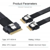 Ultraport Slimline SAS 4.0 SFF-8654 8i 74pin Dual SFF-8654 4i 38Pin Kablo 40cm