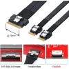 Ultraport Slimline SAS 4.0 SFF-8654 8i 74pin Dual SFF-8654 4i 38Pin Kablo 40cm