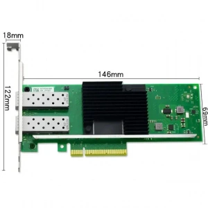 intel X710-DA2 PCIe 3.0 x8 Dual-10G SFP+ Fiber Ethernet Kart | StorNET