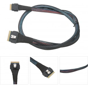 SFF-8654-8i to SFF-8654-8i SAS 4.0 24 Gbit/s 80cm