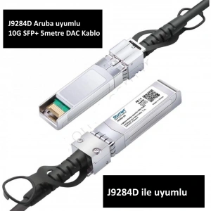 J9284D Aruba uyumlu 10G SFP+ 5 metre DAC Kablo