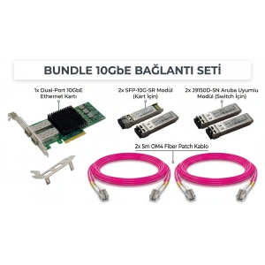 Bundle Aruba Uyumlu 10G Ethernet Kartı Kablo Seti