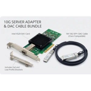 Bundle X520-DA1 Tek Port 10G Ethernet Kartı + 1 Metre DAC Kablo MSA