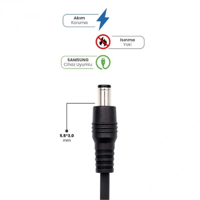 19v 4.74a 5.5 * 3.0mm 90w Samsung İçin Laptop Adaptör