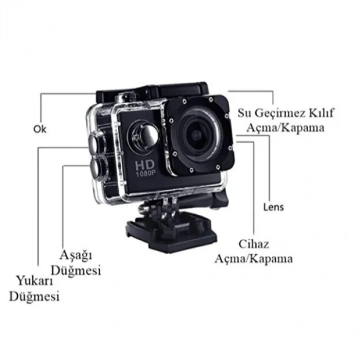 4k Su Geçirmez Wi-fi Aksiyon Kamerası