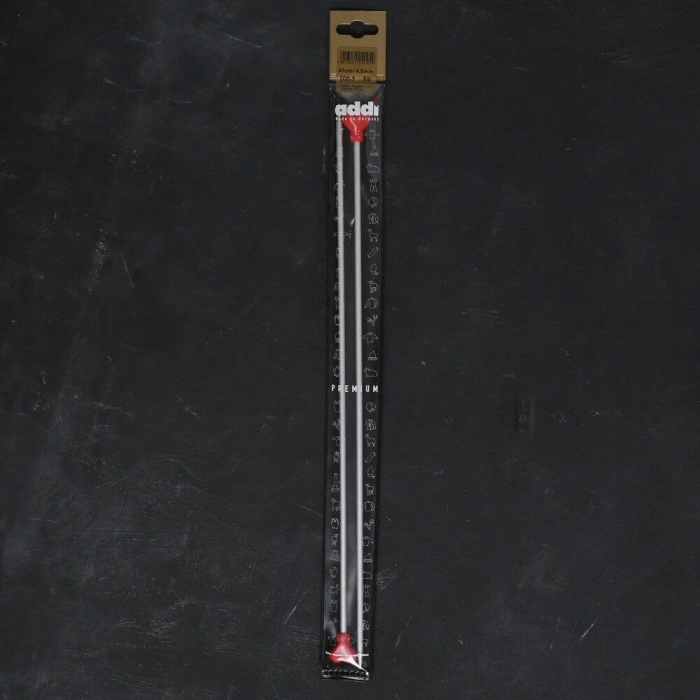 Addı Kalpli 4,5mm 40cm Klasik Alüminyum Örgü Şişi