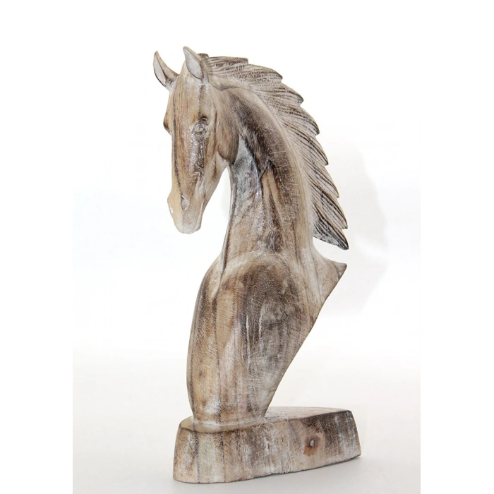Ahşap At Büstü 30 Cm