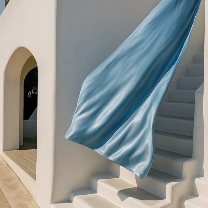 Antibakteriyel Terletmeyen İpek Saten Yastık Kılıfı 2li 50x70 Mavi