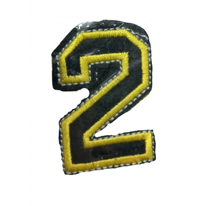 Aplike Ütü İle Yapışan 2 Rakamı Arma 2x4 Cm