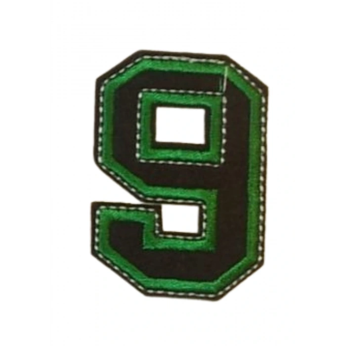 Aplike Ütü İle Yapışan 9  Rakamı Arma 4x5 Cm