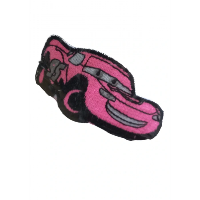 Aplike Ütü İle Yapışan Araba Pembe 95 Yazılı Arma 3x3 Cm