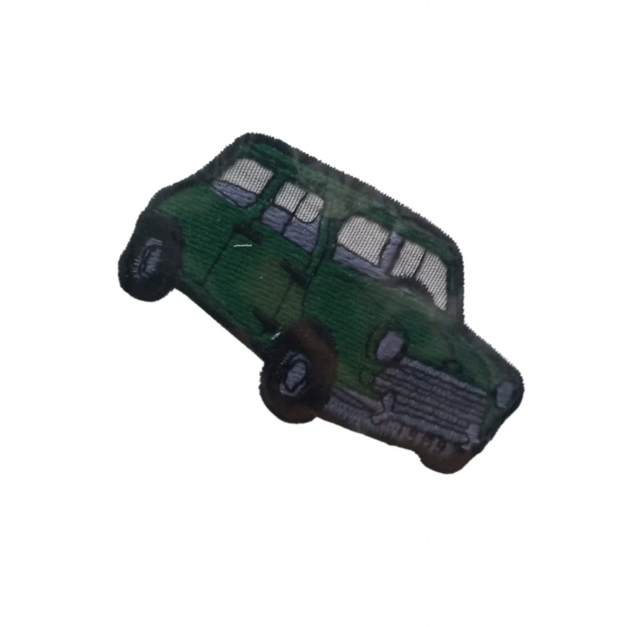 Aplike Ütü İle Yapışan Araba Yeşil 1969 Arma 3x4 Cm