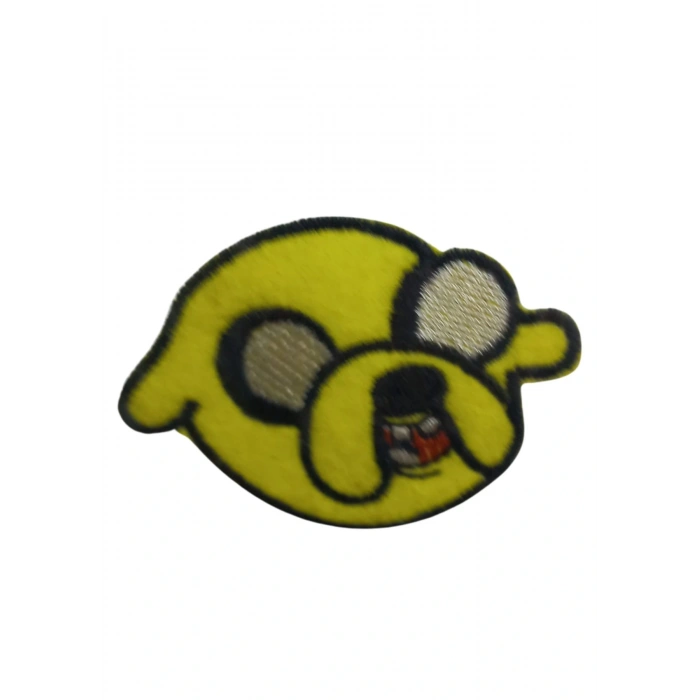 Aplike Ütü İle Yapışan Köpek Yüzü Sarı Arma 6x7 Cm