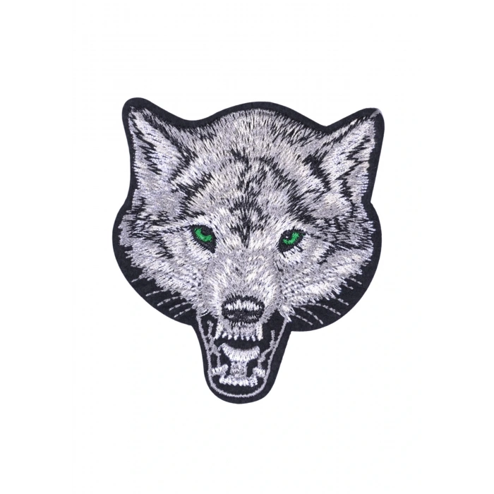 Aplike Ütü İle Yapışan Kurt Yeşilgöz Arma 7x6 Cm