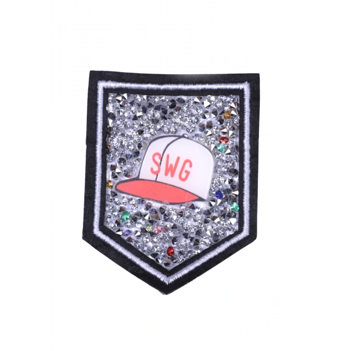 Aplike Ütü İle Yapışan Taşlı Şapka Arma 5x5 Cm