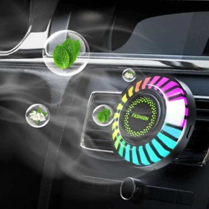 Araç İçi Koku Hazneli Rgb Sese Duyarlı Led Işık
